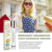 EELHOE Bergamot Cedarwood Scent Experience Perfume, Fresh Wood Scent Lasting Fragrance Naturally Not Pungent Niche Perfume