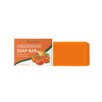 OceAura Persimmon Bath Soap, Gentle Exfoliating Soft Moisturizing Hydrating Refreshing Body Cleansing Soap