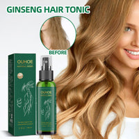 OUHOE Ginseng Hair Growth Liquid, Ginseng Essence Moisturizes Hair, Hair Prevents Loss And Care Hair Growth Spray