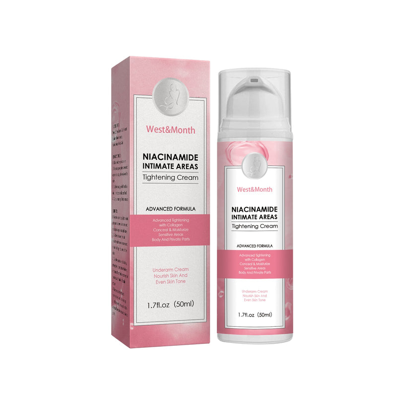 West&Month Niacinamide Intimate Areas Tightening Cream, Fade Dark Skin Even Skin Tone Beauty Skin Whiten Cream