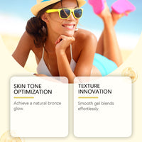 OUHOE Carrot Tanning Gel, Hydrating, Light And Easy To Absorb, Nourishing And Caring Skin Tanning Gel