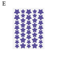 Ys00141--40Pcs Colorful PE Pimple Patches Cute Star Shaped Pimple Cover Sticker Invisible Pimple Cover Removal Pimple Patch