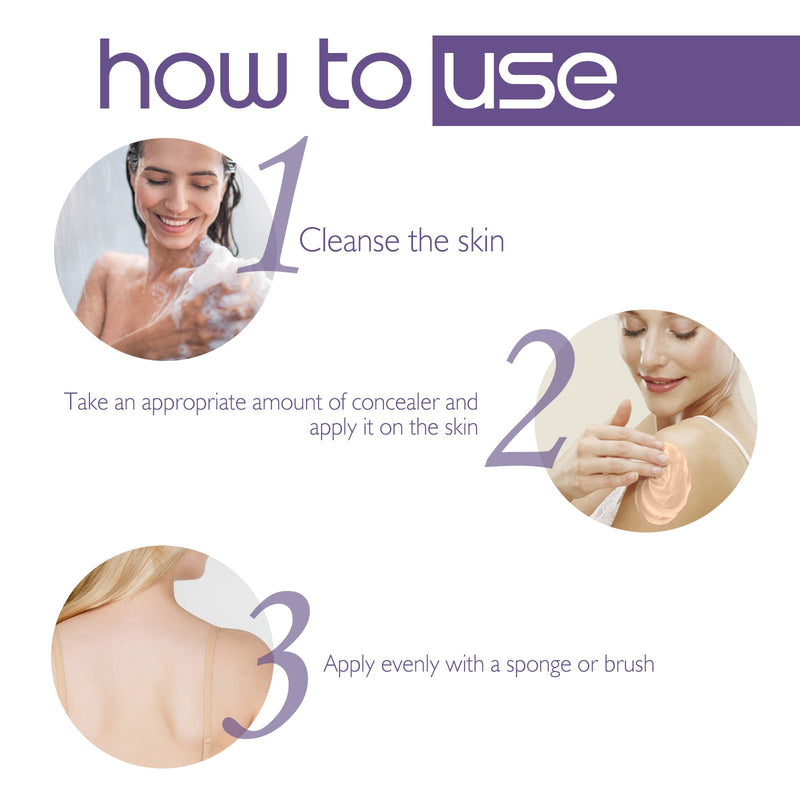 West&Month Body Concealer, Waterproof Cover Tattoo Scars Birthmark Invisible Body Concealer