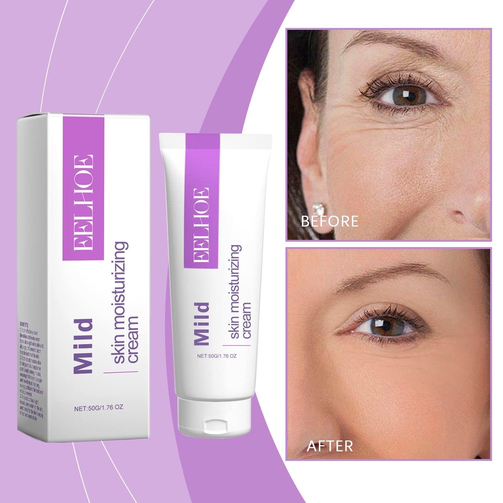 Facial Moisturizer, Hydrates And Moisturizes The Skin And Lightens The Fine Lines And Delicate Skin Of The Face