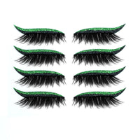 New Glitter Self-Adhesive Eyeliner Eyeshadow Sticker Double Eyelid False Eyelashes Waterproof Party Eye Makeup Sticker