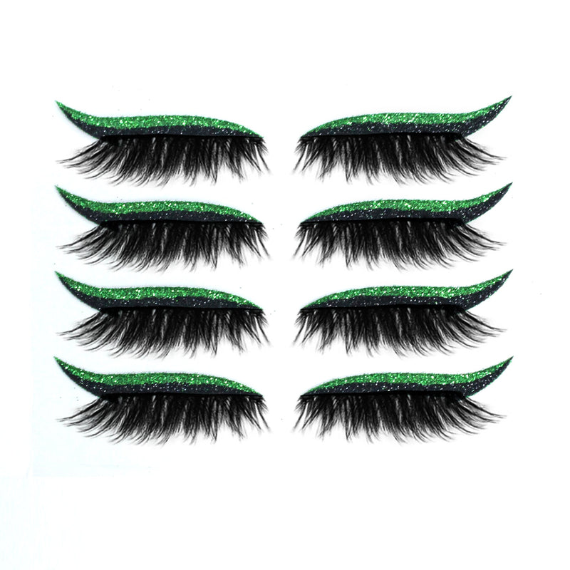 New Glitter Self-Adhesive Eyeliner Eyeshadow Sticker Double Eyelid False Eyelashes Waterproof Party Eye Makeup Sticker