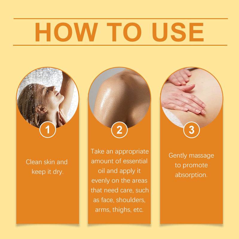 West&Month Carrot Body Whitening Oil, Daily Gentle Moisturizing Body Skin Delicate Skin Oil