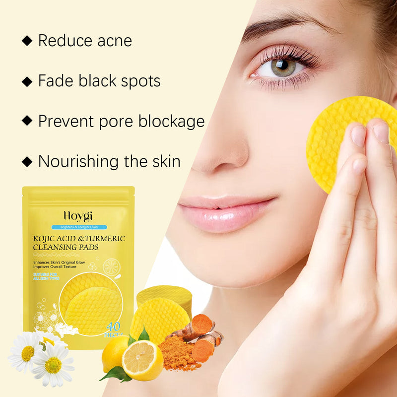 Hoygi Turmeric Acid Cleansing Pad - Pore Cleansing Gentle Exfoliating Care