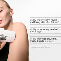 Exfoliating scrub stick purifies and cleanses the body