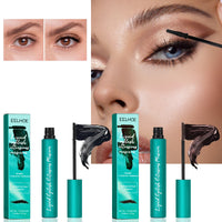 EELHOE Mascara Cream (Black), Slim And Thick Curling, Waterproof And Sweatproof Lengthening, No Caking And No Smudging