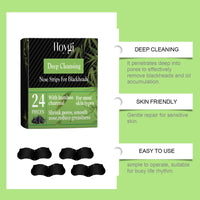 Bamboo Charcoal Blackhead Patch, Delicate Skin Care Gently Clean Acne Strawberry Nose Narrow Pores Nose Cleaning Patch
