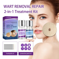 Wart Repair Kit, Skin Tag Remover Hand and Plantar Wart Mole Removal And Repair Lotion Set
