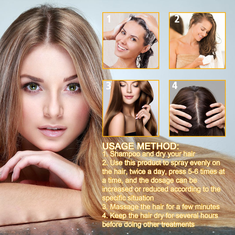 EELHOE Biotin Hair Growth Spray, Strong Anti-Rip Repair Hair Care And Root Stabilization Spray