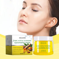 EELHOE Turmeric Cleansing Pad Gently Cleanses Face, Brightens And Nourishes Skin, Refreshing Skin Care Cleansing Pad