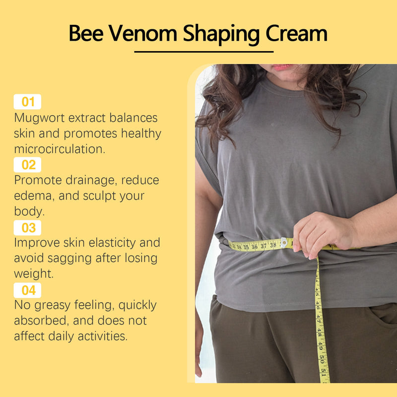 Bee-Poison Slimming Cream For Curves, Slimming And Firming Skin, Big Belly And Body Sculpting Cream