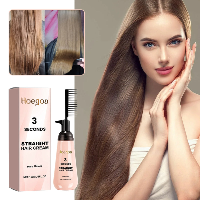 3 Seconds Straight Hair Cream, Light Hair Knot Not Repair Dry, Short-Tempered Bifurcate Embellish Hair Care