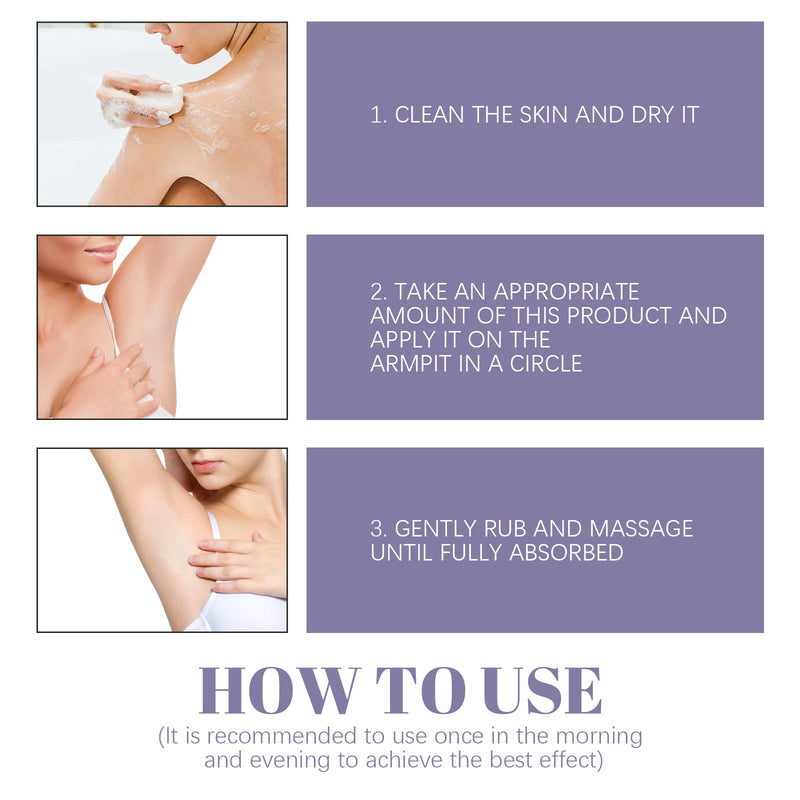Underarm Deodorant Cream Underarm Whitening Clean Armpit Odor Odor Body Odor Refreshing Anti-Sweat Deodorant Cream