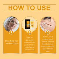 Turmeric Peel Mask Deeply Cleanses Skin, Delicate Pores, Brightens Skin, Hydrates And Moisturizes Skin