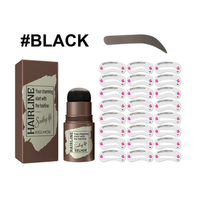 Black plus 24pcs eyebrow card
