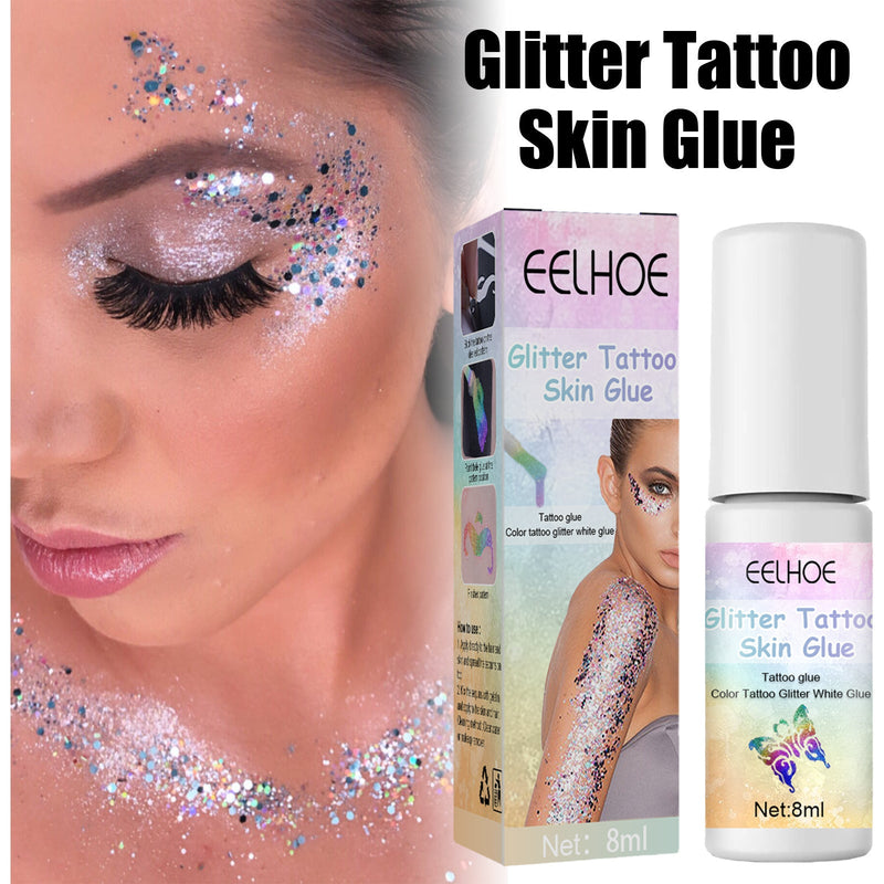 Eelhoe Flash Tattoo Skin Glue Painting Eye Makeup Glitter Glitter Face Body Skin Tattoo Glue