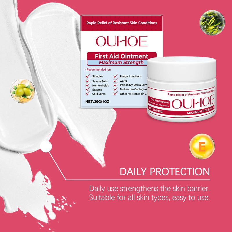 OUHOE Skin Soothing Cream To Relieve Skin Redness And Discomfort Gentle Care Moisturizes Skin Topical Soothing Cream