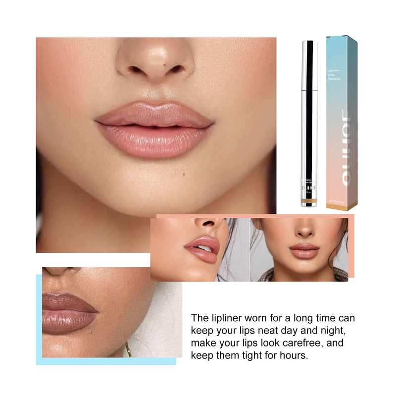 OUHOE Peel Lip Liner, Plump Lip Lines Show Lip Color Without Makeup Peeling Lip Liner