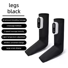 8190 Pressure Leg Massager (Black, Dual Legs)