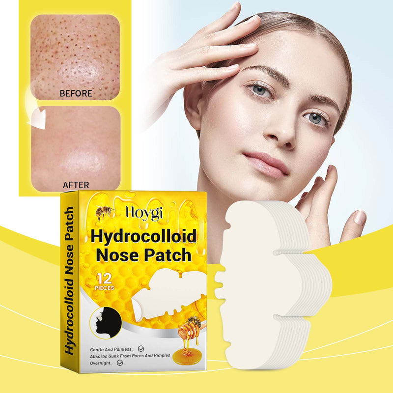 Hydrocolloid Nose Patch, Hydrocolloid Invisible Concealer To Remove Blackheads And Acne Facial Pore Cleaning Nose Patch