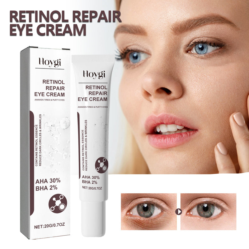 Retinol Repair Eye Cream, Reduce Wrinkles Fine Lines Bags Dark Circles Brightening Skin Anti-Wrinkle Repair Eye Cream