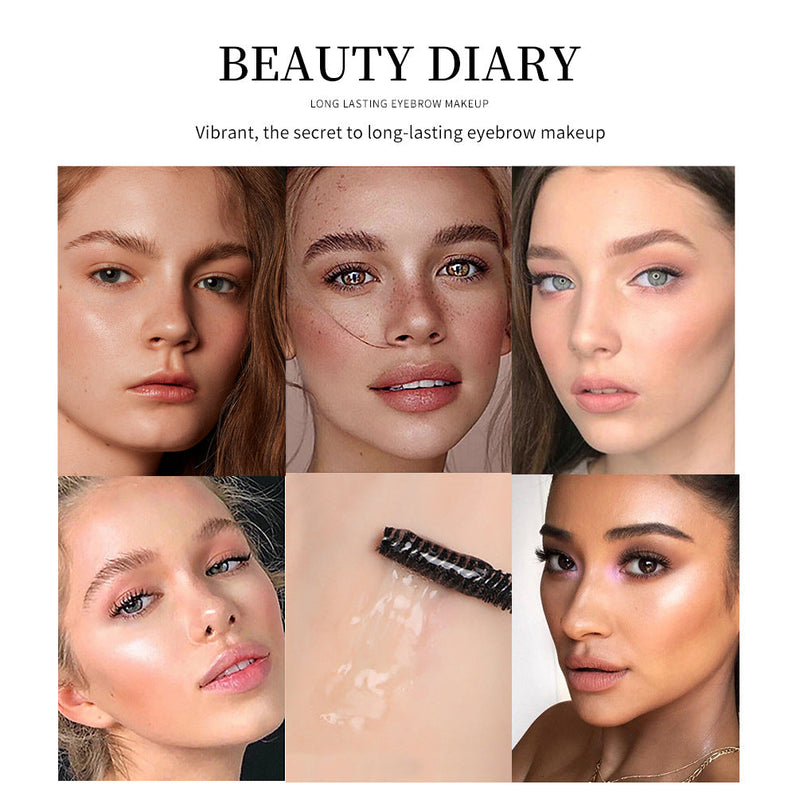 QIBEST Eyebrow Styling Liquid Colorless Transparent Waterproof Sweat-Proof Not Easy To Decolorize Eyebrow Repair Liquid Eyebrow Raincoat