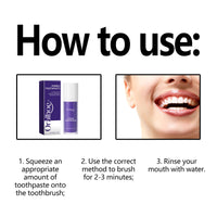 Purple Toothpaste, Deep Cleaning Tartar Stains Odor Fresh Breath Toothpaste