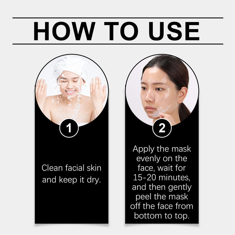 Ouhoe Collagen Peel & Tear Mask Gentle Pore-Cleansing Facial Oil Control Hydrating Mask