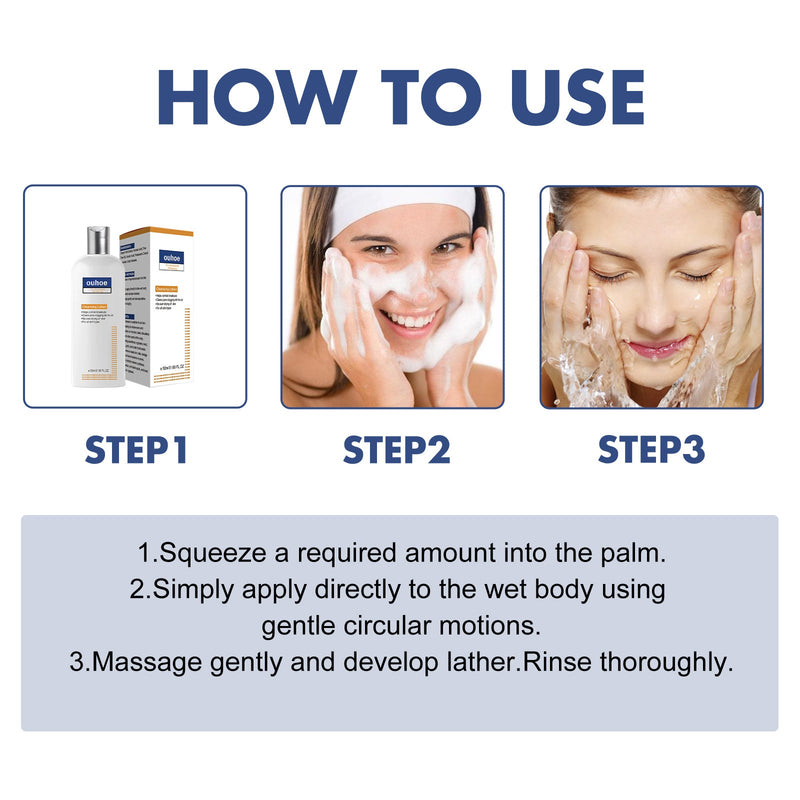 OUHOE Black Acanthoderm Cleanser Face Deep Clean, Soft And Moisturizing Skin Repair Oil Control Cleansing Cleanser