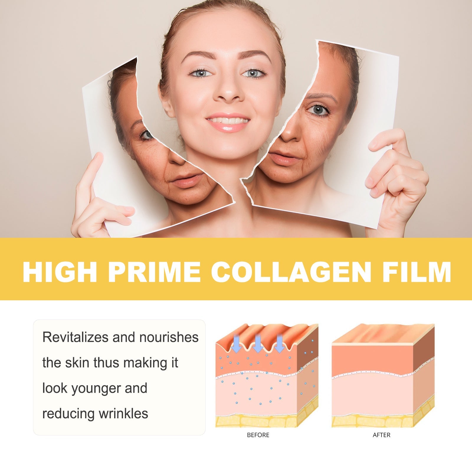 Collagen Forehead Patches, Lift And Tighten Forehead Muscles And Reduce Fine Lines Shaping Patch