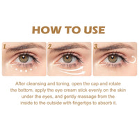 EELHOE Retinol Eye Cream Stick Reduces Eye Bags, Dark Circles And Wrinkles, Moisturizes And Tightenes The Skin Around The Eyes