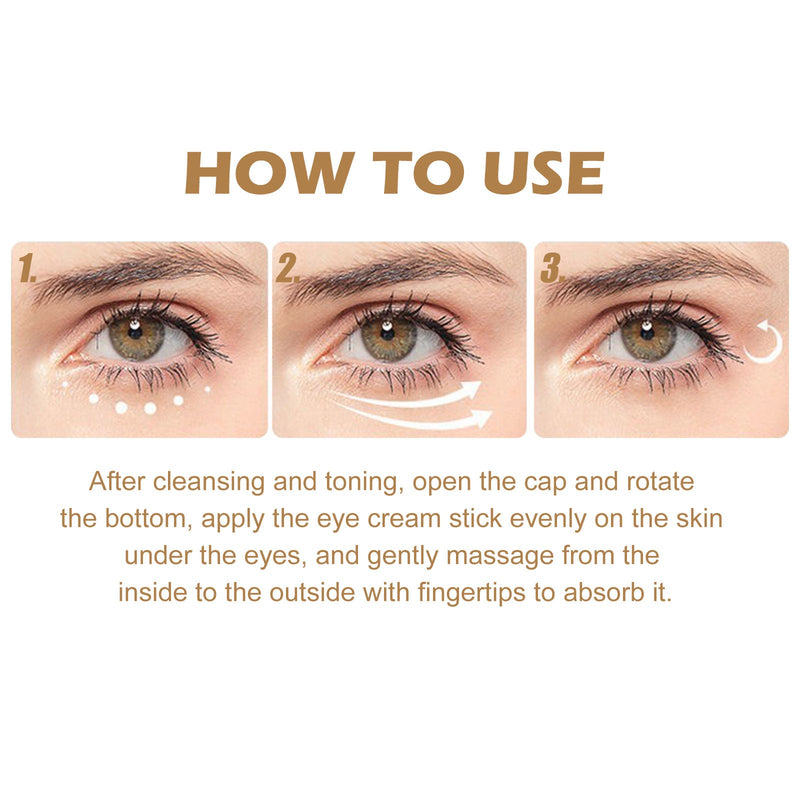 EELHOE Retinol Eye Cream Stick Reduces Eye Bags, Dark Circles And Wrinkles, Moisturizes And Tightenes The Skin Around The Eyes