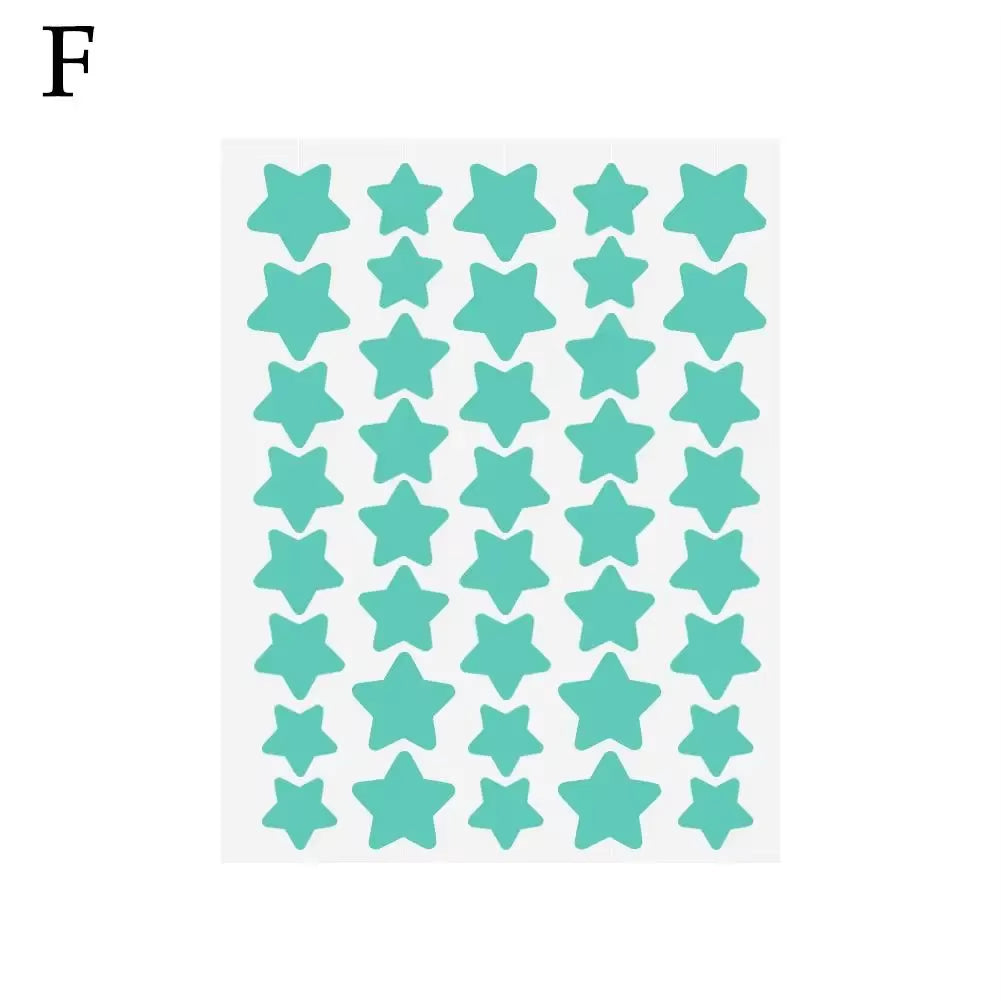 Ys00141--40Pcs Colorful PE Pimple Patches Cute Star Shaped Pimple Cover Sticker Invisible Pimple Cover Removal Pimple Patch