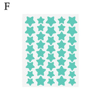 Ys00141--40Pcs Colorful PE Pimple Patches Cute Star Shaped Pimple Cover Sticker Invisible Pimple Cover Removal Pimple Patch