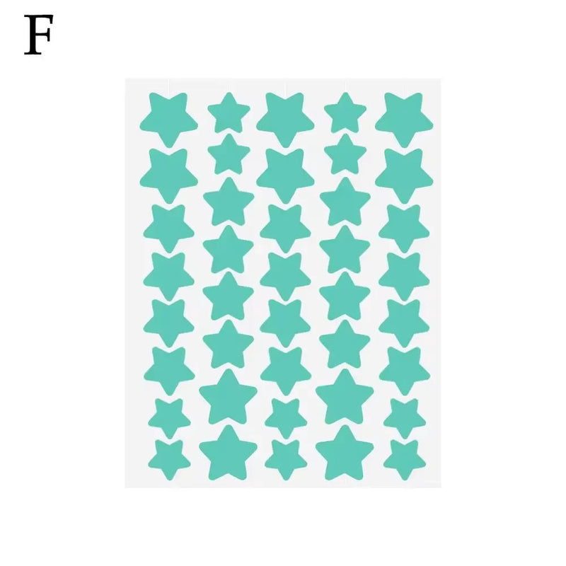 Ys00141--40Pcs Colorful PE Pimple Patches Cute Star Shaped Pimple Cover Sticker Invisible Pimple Cover Removal Pimple Patch