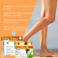 Houkea Bee Venom Leg Care Cream Gently Moisturizes Body Skin And Relieves Blue Veins And Bumps On Legs