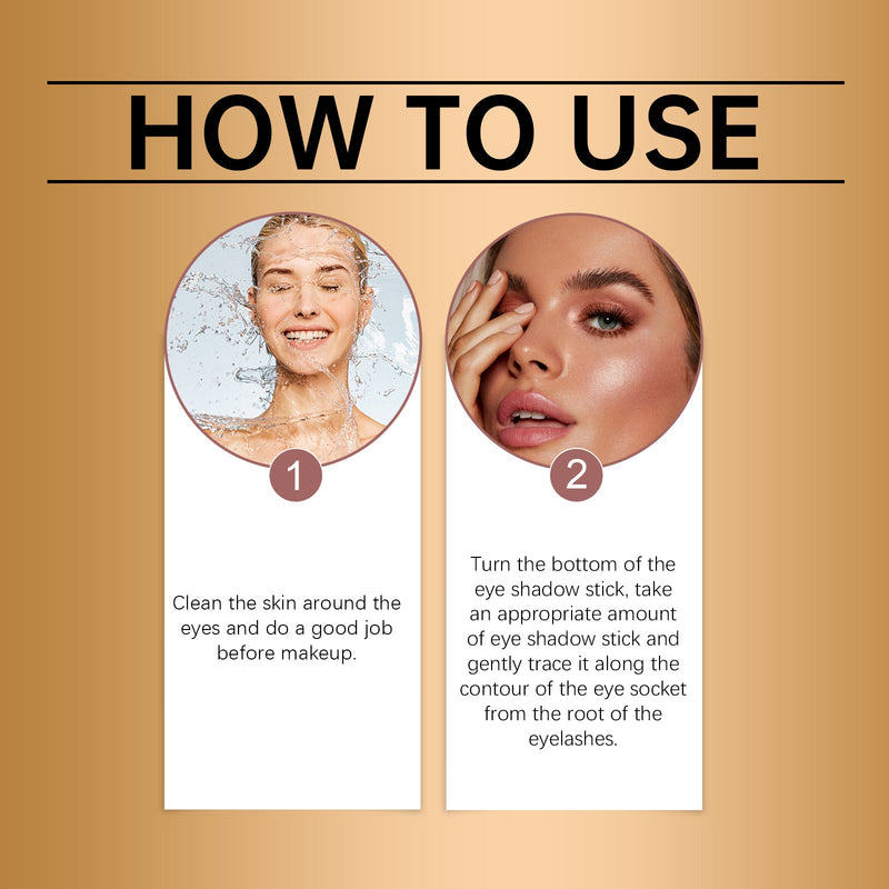 Eyeshadow Stick Series Matte Cream Holding Makeup Color, Easy To Use Eyeshadow Stick