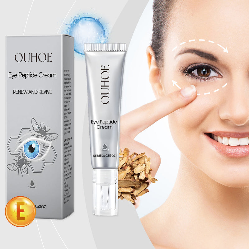 OUHOE Eye Peptide Cream, Moisturize And Moisturize The Skin Around The Eyes With A Massage Cream