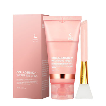 Collagen Night Wrapping Mask Facial Hydrating Moisturizing Peel-Off Mask