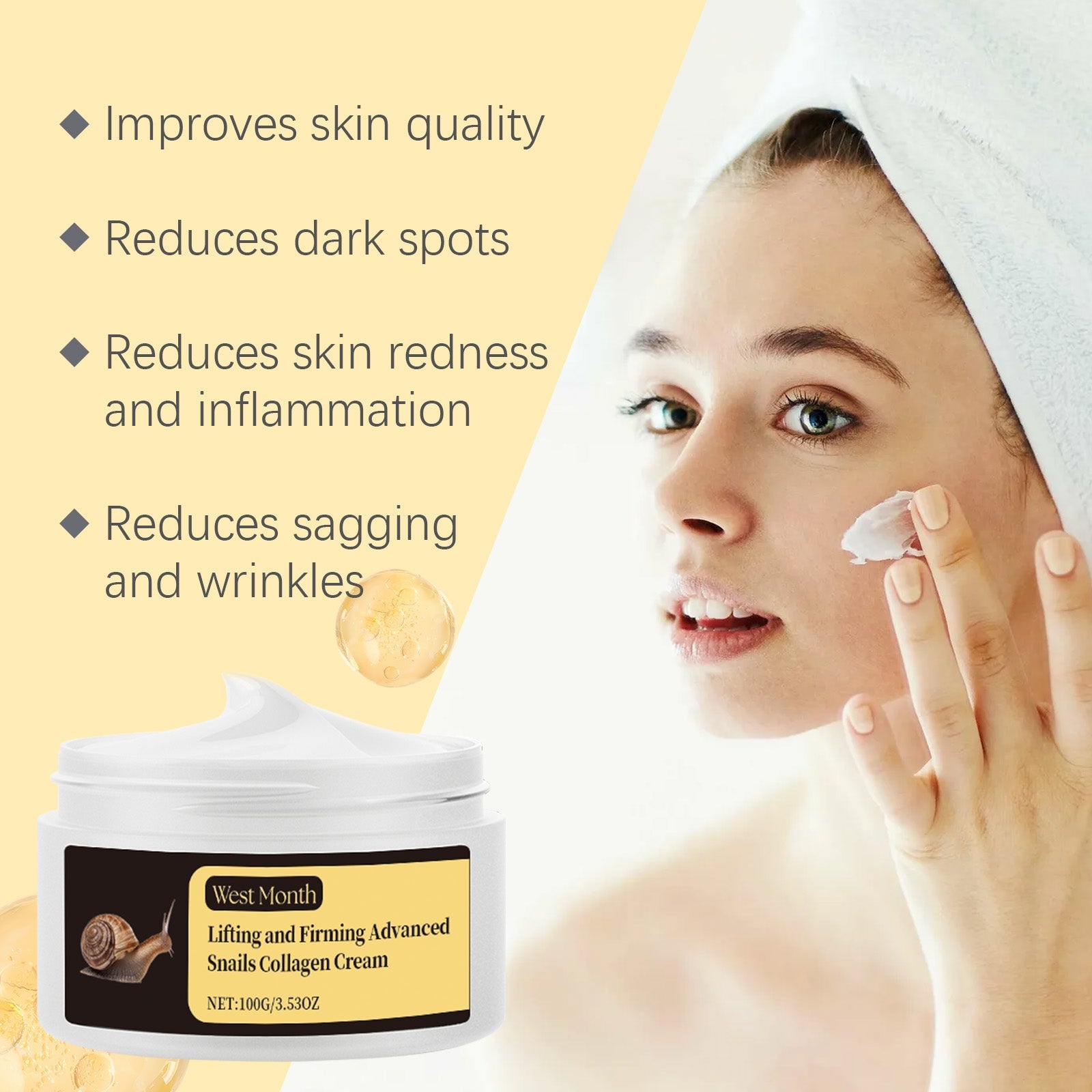 Cochlear Collagen Firming Cream Moisturizes And Nourishes Dry Skin, Refreshing And Brightening Face Cream