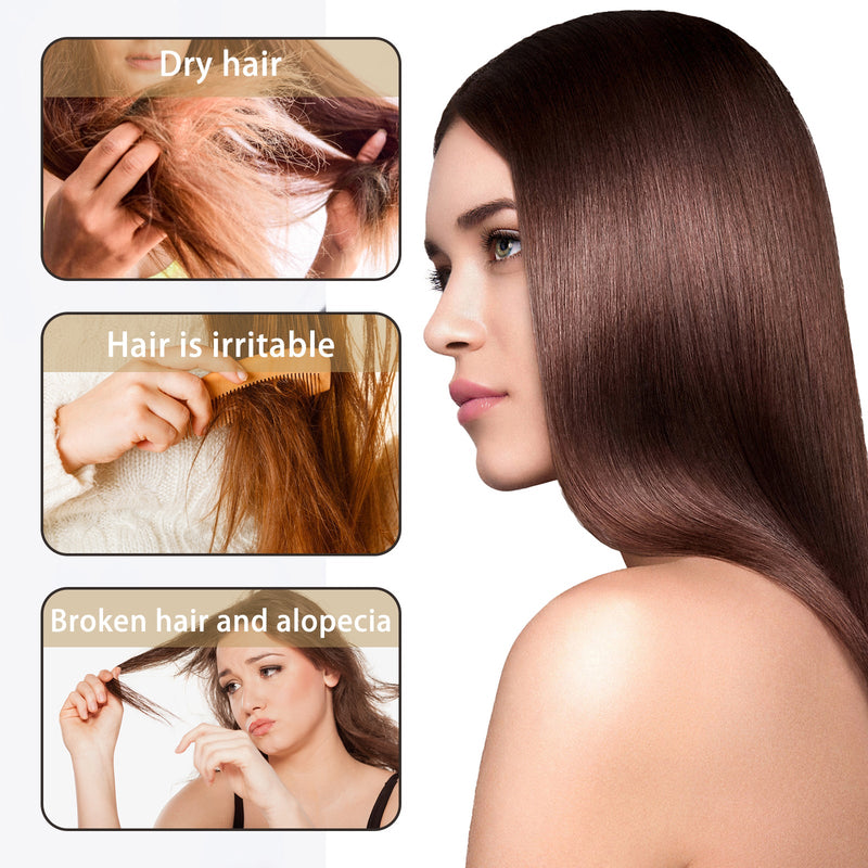 Keratin Repair Hair Mask, Free Steam Repair Silk Smooth Hot Dyeing Moisturizing Care Hair Mask