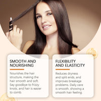 Hoegoa Keratin Repairs The Hair Membrane, Nourish Hair Knot Not Light, Smooth Hair Care Natural Luster Membrane