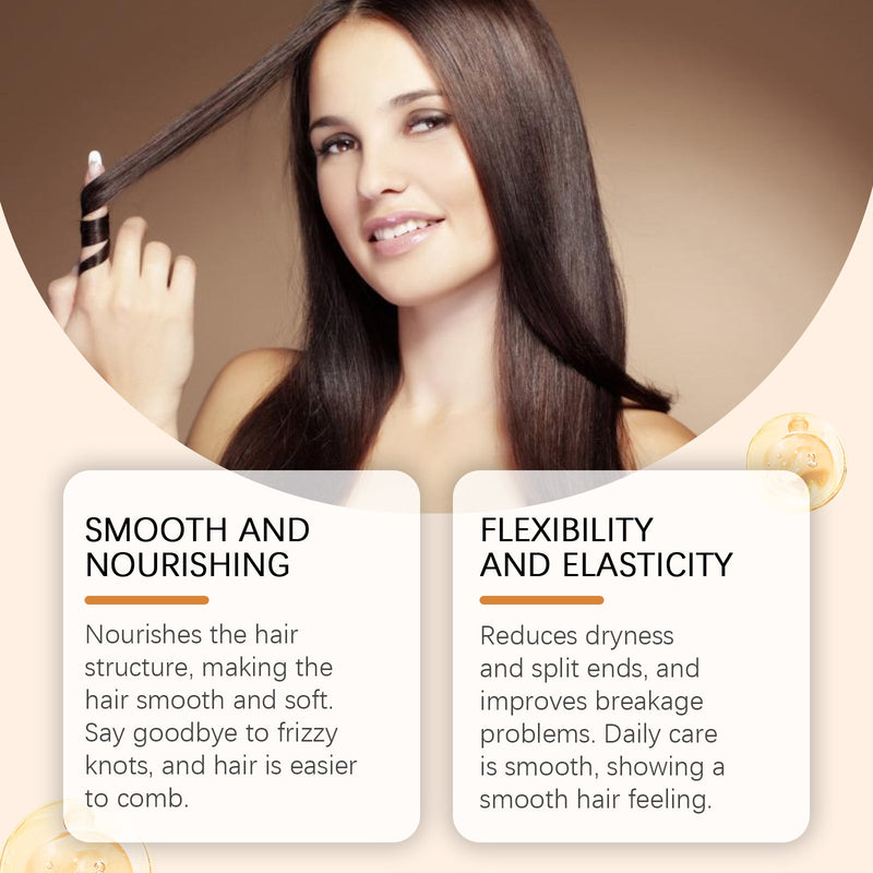Hoegoa Keratin Repairs The Hair Membrane, Nourish Hair Knot Not Light, Smooth Hair Care Natural Luster Membrane