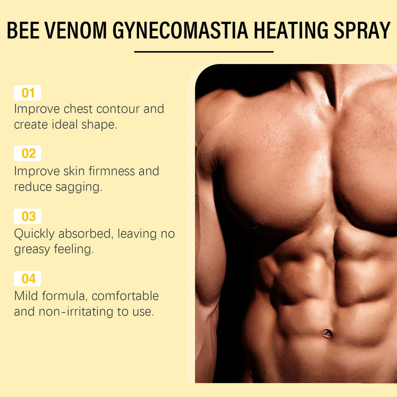 Men's Chest Shaping Treatment Spray Men's Chest Firming Treatment Gently Creates Firm Contouring