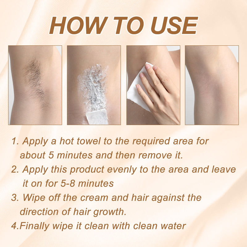 Coconut Hair Removal Cream, Mild And Non-Irritating Armpit Hair, Hands And Legs All Over The Body Pure And Refreshing Hair Removal Cream