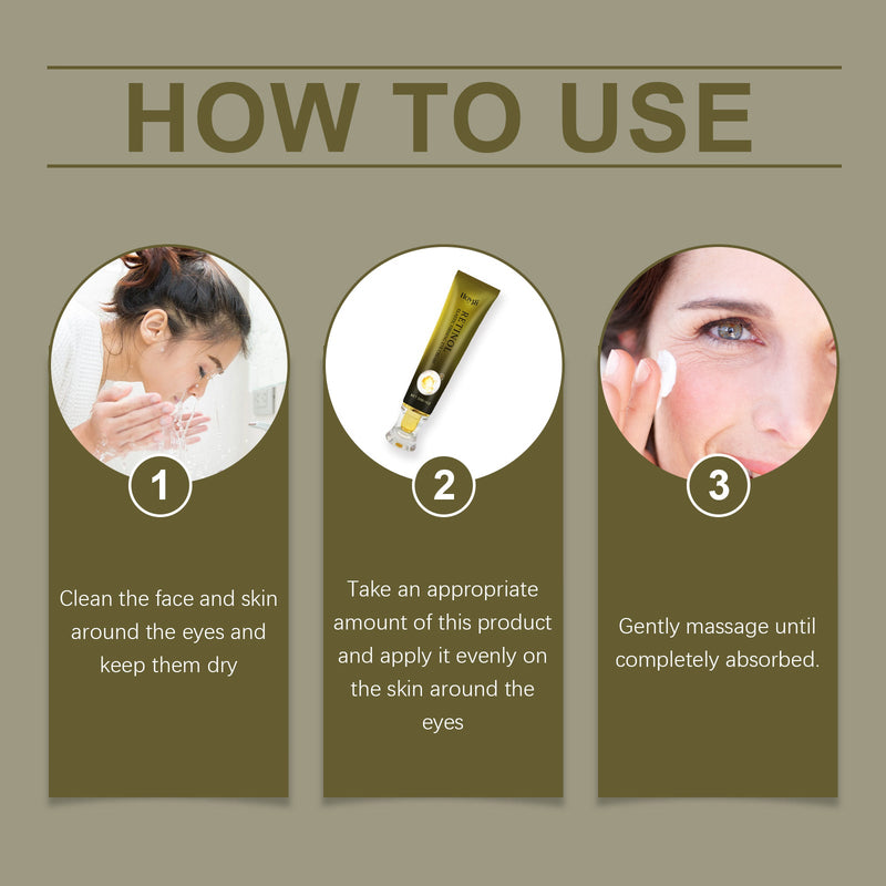 Retinol Eye Cream Tightens And Gently Nourishes Skin Around The Eyes And Lightens Fine Lines Lifting Eye Care Cream